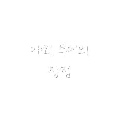 야외 투어의 장점