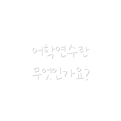 어학연수란 무엇인가요?