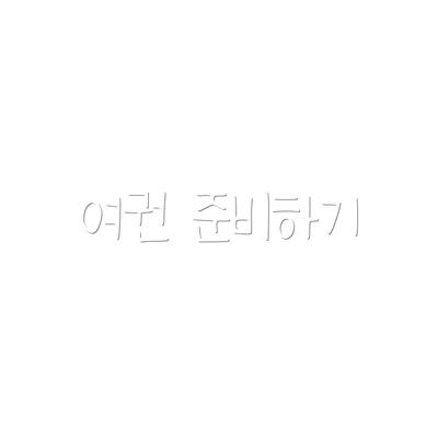 여권 준비하기
