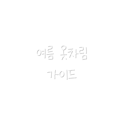 여름 옷차림 가이드