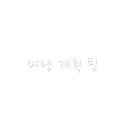 여행 계획 팁