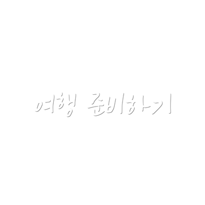 여행 준비하기