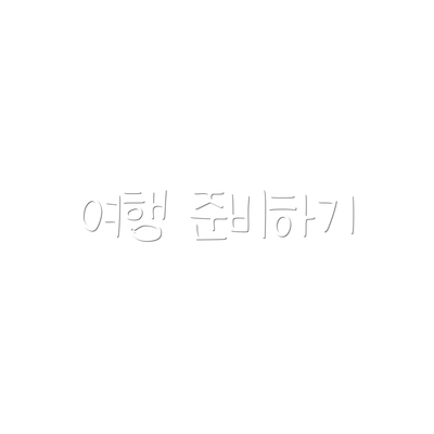 여행 준비하기