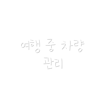 여행 중 차량 관리