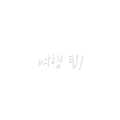 여행 팁!