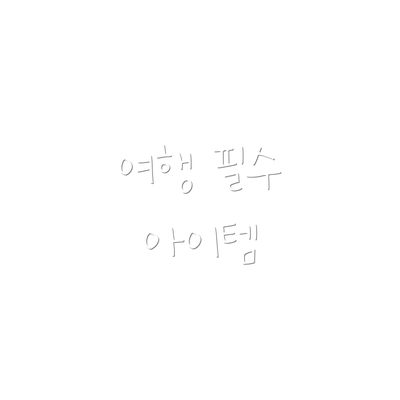 여행 필수 아이템