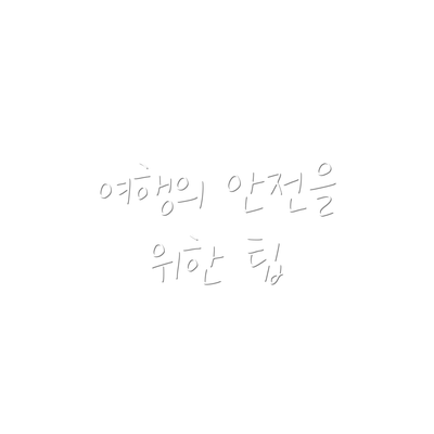 여행의 안전을 위한 팁