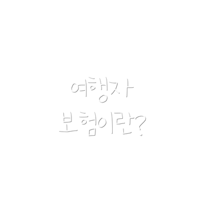 여행자 보험이란?