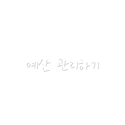 예산 관리하기