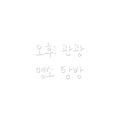 오후: 관광 명소 탐방