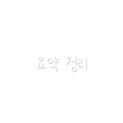 요약 정리