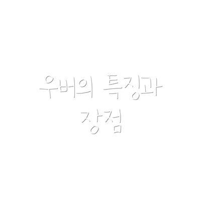 우버의 특징과 장점