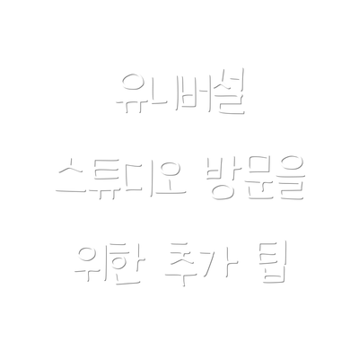 유니버설 스튜디오 방문을 위한 추가 팁