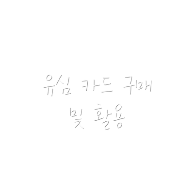 유심 카드 구매 및 활용