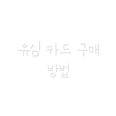 유심 카드 구매 방법
