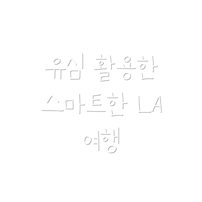 유심 활용한 스마트한 LA 여행
