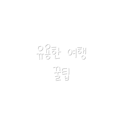 유용한 여행 꿀팁