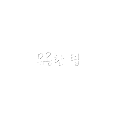 유용한 팁