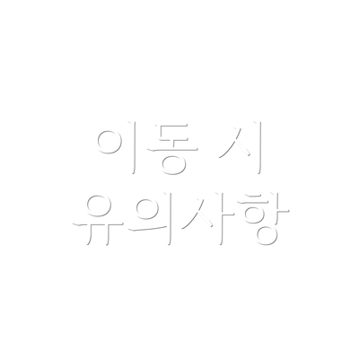이동 시 유의사항
