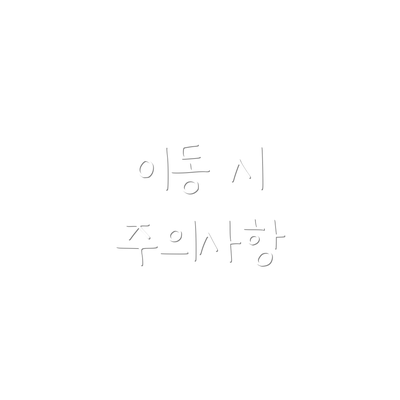 이동 시 주의사항
