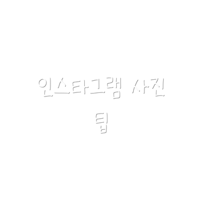 인스타그램 사진 팁