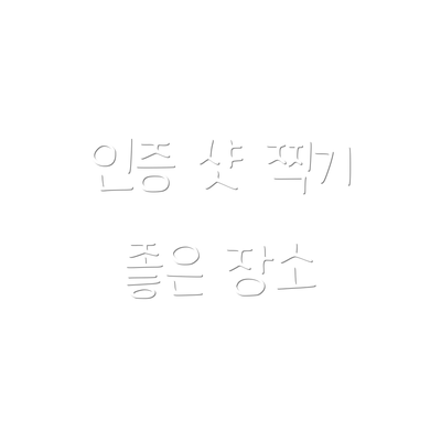 인증 샷 찍기 좋은 장소