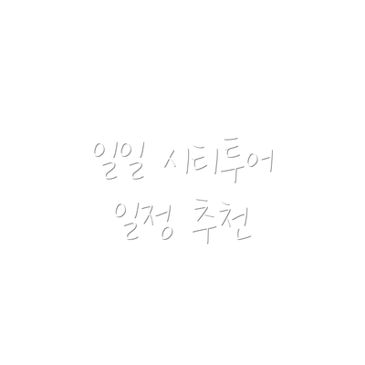 일일 시티투어 일정 추천
