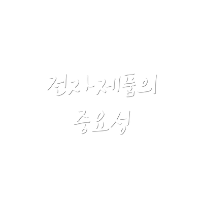 전자제품의 중요성