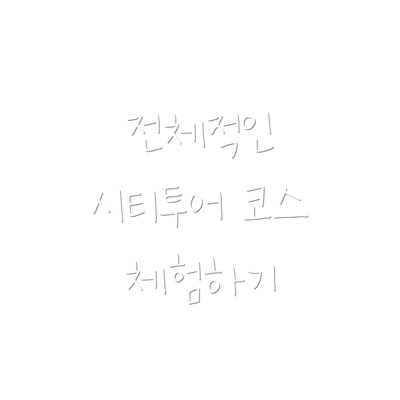 전체적인 시티투어 코스 체험하기