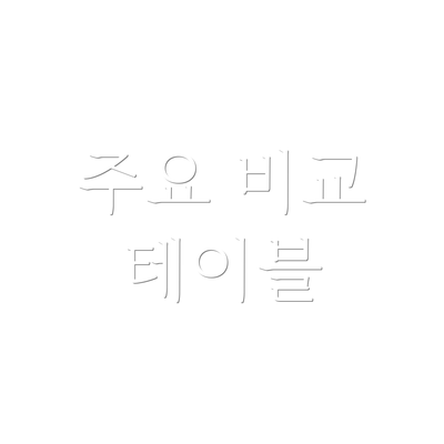 주요 비교 테이블