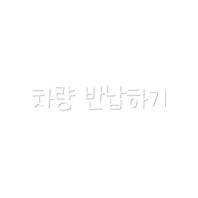차량 반납하기
