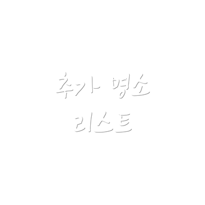 추가 명소 리스트
