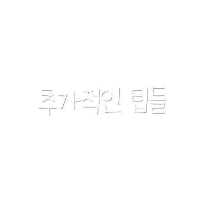 추가적인 팁들