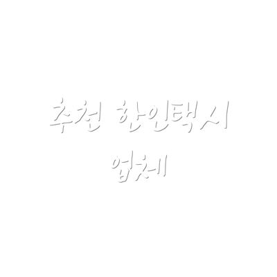 추천 한인택시 업체