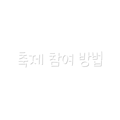 축제 참여 방법