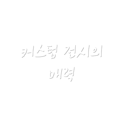 커스텀 전시의 매력