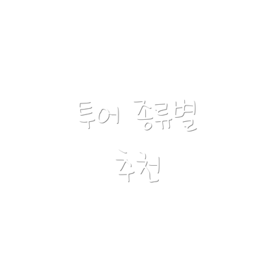 투어 종류별 추천