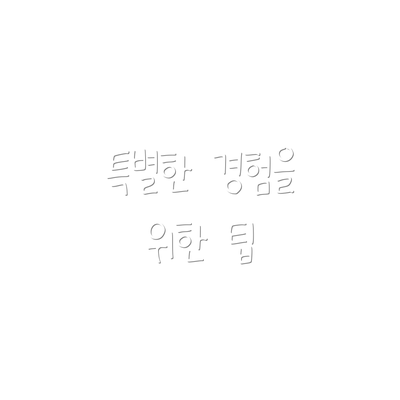특별한 경험을 위한 팁