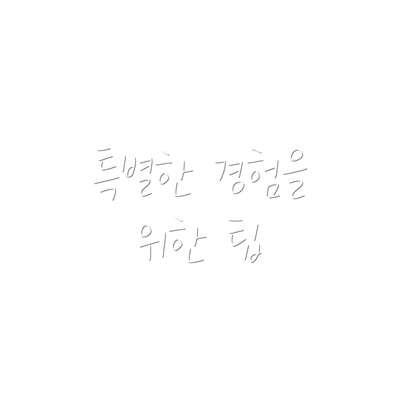 특별한 경험을 위한 팁