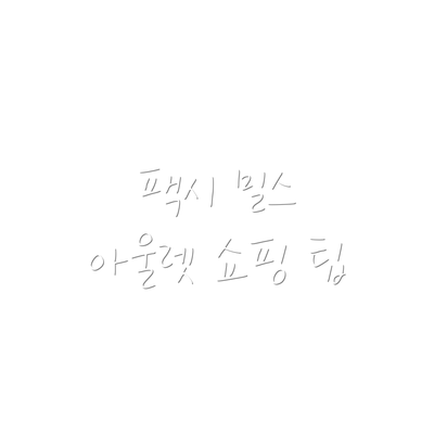 팩시 밀스 아울렛 쇼핑 팁
