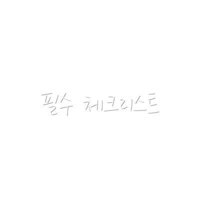 필수 체크리스트