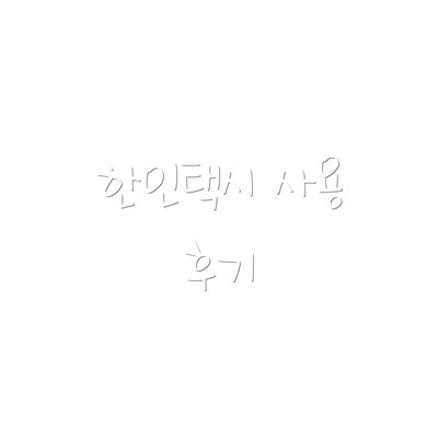 한인택시 사용 후기