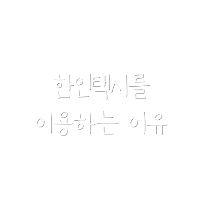한인택시를 이용하는 이유