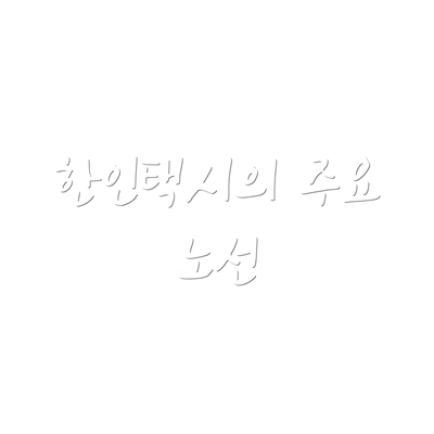 한인택시의 주요 노선