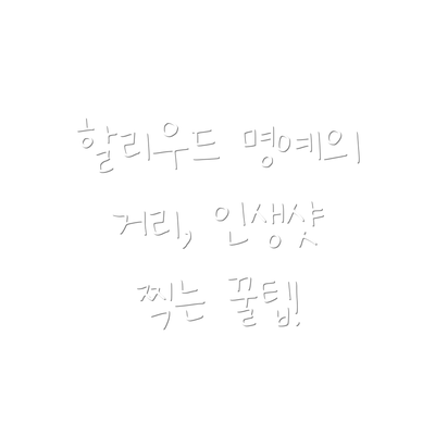 할리우드 명예의 거리, 인생샷 찍는 꿀팁!