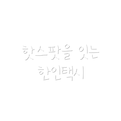 핫스팟을 잇는 한인택시