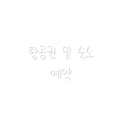 항공권 및 숙소 예약