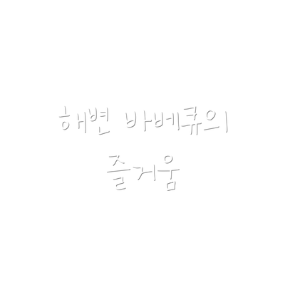 해변 바베큐의 즐거움