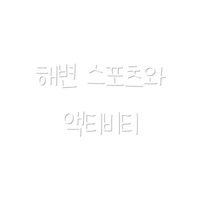 해변 스포츠와 액티비티