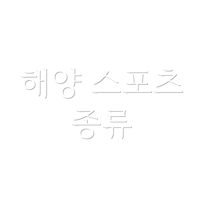 해양 스포츠 종류